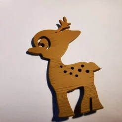 Geschenkeanhänger|Alarnas Welt Rentier-Geschenkanhänger – Festliche 3D-Dekoration