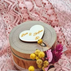 Ringkissen|Zauberhaft & Wunderbar Ringkissen Hochzeit | Eheringe Box | Ringschatulle Hochzeit | Ring Aufbewhrung | Hochzeit Ringe | personalisiert