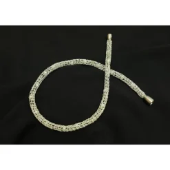 Brautschmuck|bcd manufaktur romantische Damen-Halskette aus Silberdraht, Perlenkette, Collier, Silberkette, Halskette von
