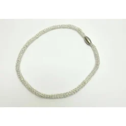 Brautschmuck|bcd manufaktur romantische Damen-Halskette aus Silberdraht, Perlenkette, Collier, Silberkette, Halskette von
