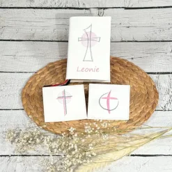 Rosenkranztäschchen|naehdesigns Rosenkranztäschchen Rosenkranz Kommunion Firmung aus Kunstleder - gern personalisiert