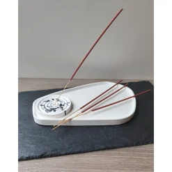Best Räucherstäbchen-Set Profiplast 200 – Handgefertigtes Tablett & Halter, modernes Design, Möbel-Schutz Tischdekoration