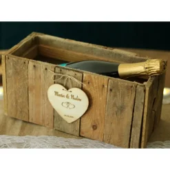 RUSTIKALE BLUMENKISTE aus alten Obstkistenbrettern Geschenk Brautpaar Hochzeit Holz TISCHDEKO Weinkiste Blumenkasten Graviert Personalisiert Gastgeschenke