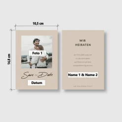 Outlet Save-the-Date Karten 