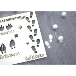 Wichtelzauber|Lieblingslädchen Schablone Wichtelspuren Wichteltür