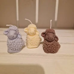 Osterkerzen|Kreativzauber Schaf Lamm Kerze
