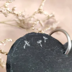 Sale Schieferherz Grabschmuck, Gedenktafel/Grabstein, Beileidsgeschenk, Grabdekoration Gedenksteine
