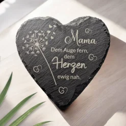 Online Schieferplatte, Gedenkstein , Grabschmuck personalisiert, Gedenktafel, ab 20cm Gedenksteine