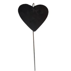 Sale Schieferplatte Herz, Grabschmuck personalisiert, Gedenktafel, Bärchen mit Mond und Sterne Gedenksteine