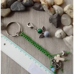 Schlüsselanhänger 'Glaube, Liebe, Hoffnung' mit Engelcharm Geschenke