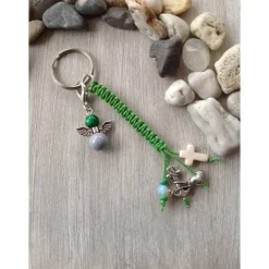 Schlüsselanhänger 'Glaube, Liebe, Hoffnung' mit Engelcharm Geschenke