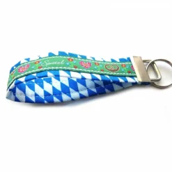 Discount Schlüsselanhänger Schlüsselband "Herzilein" in grün oder weißblau/grün Anhänger Tracht Bayernraute Accessoires