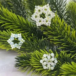 New Schneeflocken / Eiskristalle aus Kristallglasperlen – 3er Set handgefertigt als Deko, Anhänger oder Geschenk Geschenke