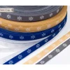 Online Schneeflocken Webband grau/weiß 9mm Deko- & Webbänder