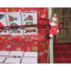 Schöner Adventskalender zum Füllen, aufwändig gestaltet Adventskalender