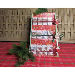 Schöner Adventskalender zum Füllen, aufwändig gestaltet Adventskalender