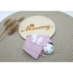 Best Schnullerband personalisiert rosa – mit Name & gehäkeltem Schmetterling – Babygeschenk – Schnullerkette Baumwolle Geschenke