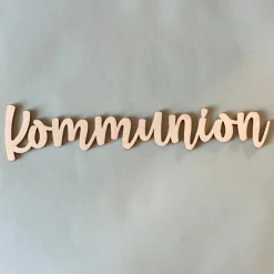 Clearance Schriftzug "Kommunion" aus Holz Dekoration