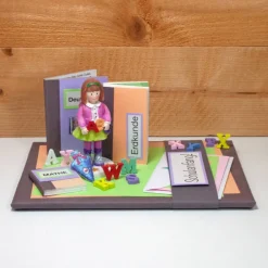 Clearance Schulanfang Einschulung Geldgeschenk Geschenkkarte personalisierbar für Mädchen Kinder Glückwunschkarten