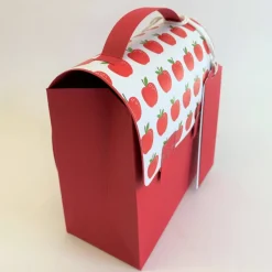 Schulranzen Schultasche aus Karton – Handgemachte Geschenkverpackung zur Einschulung (14,5 x 16 x 7,5 cm) Kinder Einschulung