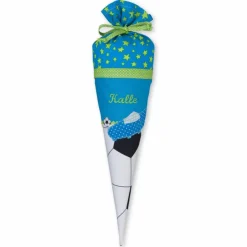 Best Schultüte aus Stoff für Geschwister, Stoffschultüte für Geschwister, Geschwistertüte,Geschwisterschultüte, Kindergartentüte für Jungen Kinder Schultüten