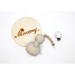 Schutzengel / Glücksbringer beige mit Namen personalisiert / Engel aus Stoff / Geschenk zur Geburt & Taufe Geschenke