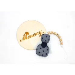 Best Schutzengel / Glücksbringer grau Sterne mit Namen personalisiert / Schutzengel Taufe / Engel aus Stoff / Geschenk Geburt Geschenke