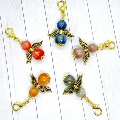 New Schutzengel Anhänger goldfarben orange – Glücksbringer & Geschenkidee Geschenke