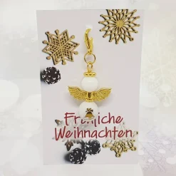 Outlet Schutzengel Glasperlen gold 