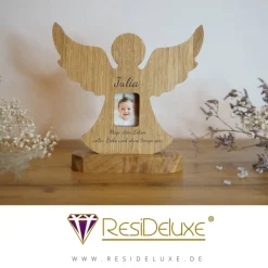 Best Schutzengel MARIA Engel Holz Personalisiert Gravur Geschenk Geburt Taufe Kommunion Firmung Glücksbringer Geschenke
