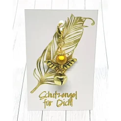 Schutzengel mit Glöckchen – Gold oder Silber, Glücksbringer & Geschenkidee Geschenke