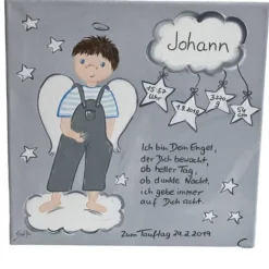 Sale Schutzengelbild Schutzengel Bild für Jungen zur Taufe Geburt Geschenke