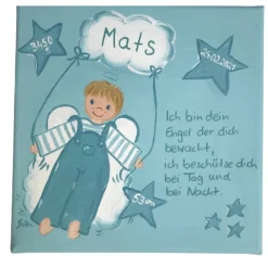 Sale Schutzengelbild Schutzengel Bild Junge zur Taufe Geburt Geschenke