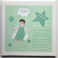 Sale Schutzengelbild Schutzengel Bild für Jungen zur Taufe Geburt Geschenke