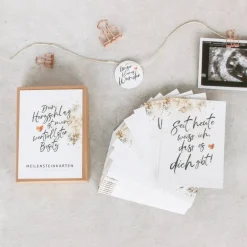 Fotoalbum & Gästebuch|bia bee Studio Schwangerschafts-Meilensteinkarten GRACE