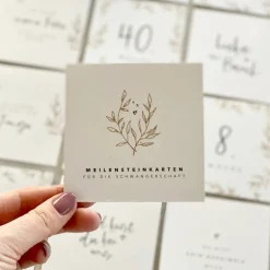 Fotoalbum & Gästebuch|bia bee Studio Schwangerschafts-Meilensteinkarten CHLOE