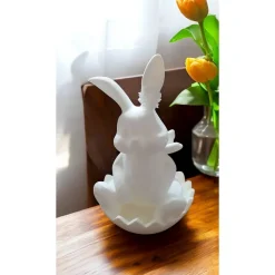 Sale Süße Hasen aus umweltfreundlichem PLA – Deko-Hasen 19 cm hoch, 12 cm breit, 3D-gedruckt Osterdeko