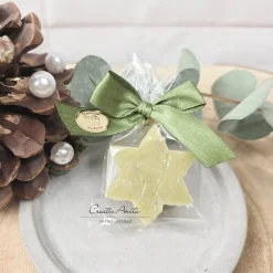 Weihnachtsgeschenke|CreativAnita Seifenstern aus Schafmilchseife - Weihnachtsstern - EISENKRAUT - grün