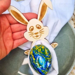Sale Serviettenring Ostern | Ostern Holz Deko | Tischdeko Ostern | Serviettenringe Ostern | Tischdeko Osterhase | Serviettenh Ostertischdeko