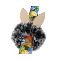 Best Serviettenringe Osterhasen 4er Set – Handgemachte Osterdeko aus Fellwolle und Holz Osterhasen