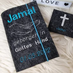 Set Gotteslobhülle Gottes Hand mit Rosenkranztasche Gotteslobhülle