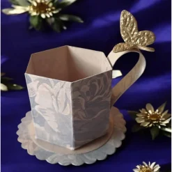 New Set Mini Tasse mit Umschlag – Gastgeschenk, Deko, Geldgeschenk, Mitbringsel Dekoration