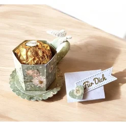 Dekoration|pollimarket Set Tasse mit Umschlag – Mini Deko Tasse als Gastgeschenk, Geldgeschenk & Tischdeko
