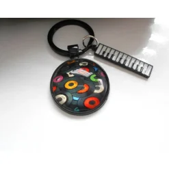 Best Single, Vinyl, Musik, Keyboard   Cabochon Rund  Schlüsselanhänger, Retro, Männerschmuck Geschenke Für Männer