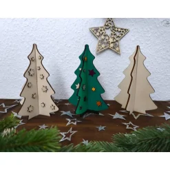 Sale Steck-Tannenbaum aus Holz mit Sternchen (Bastelset) Weihnachtsdeko