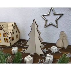 Sale Steck-Tannenbaum aus Holz mit Sternchen (Bastelset) Weihnachtsdeko