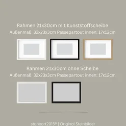 Sale Steinbild Trauer personalisiert – Manchmal bist du in unseren Träumen blau – Erinnerungsbild Mutmacher