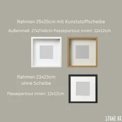 Discount Steinbild zur Silberhochzeit – Einzigartiges, personalisierbares Geschenk zum 25. Hochzeitstag Hochzeitsgeschenke