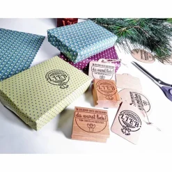 Stempel "Weihnachten" Du warst lieb für Etikett  oder Geschenke, Weihnachtsanhänger, Geschenkeanhänger oder Geschenkpapier Weihnachtsstempel