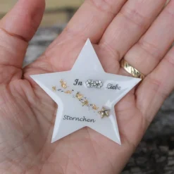 Online Stern "In unendlicher Liebe" für die Gedenkecke mit Sternschnuppe SOFORTKAUF Gedenksteine